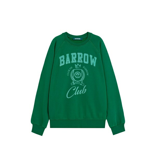 バロウ メンズ パーカー・スウェットシャツ アウター Graphic crew-neck sweatshirt Green