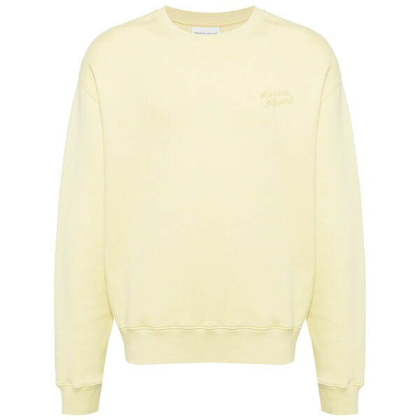 住み家 稲荷 メンズ パーカー・スウェットシャツ アウター Logo-embroidered cotton sweatshirt Yellow
