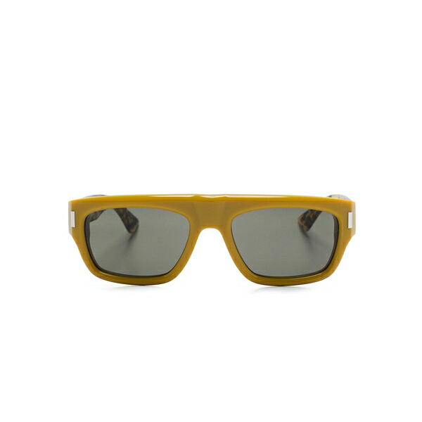 サンローラン アイウェア メンズ サングラス・アイウェア 付属物 Rectangle-frame sunglasses Yellow