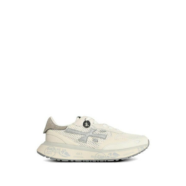 プレミアータ レディース スニーカー シューズ Lauryn mesh-panel glitter-logo sneakers Neutrals