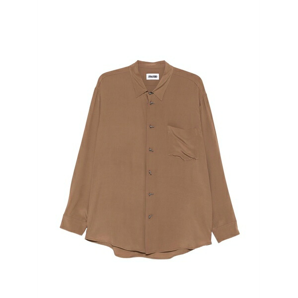 マリアーノ メンズ プルオーバー トップス Trekking regular pocket shirt Brown