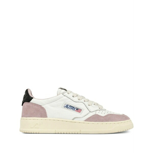 オートリー レディース スニーカー シューズ Medalist low \"white/powder pink/black\"" sneakers White"