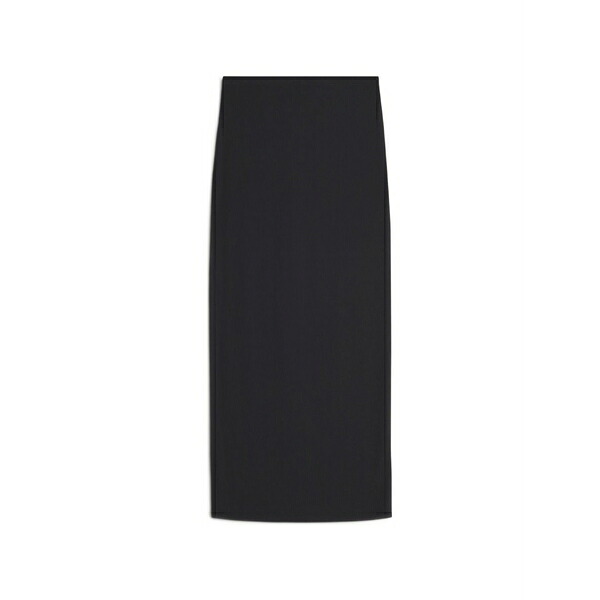 住み家 稲荷 レディース スコート ボトムス Split ribbed skirt Black