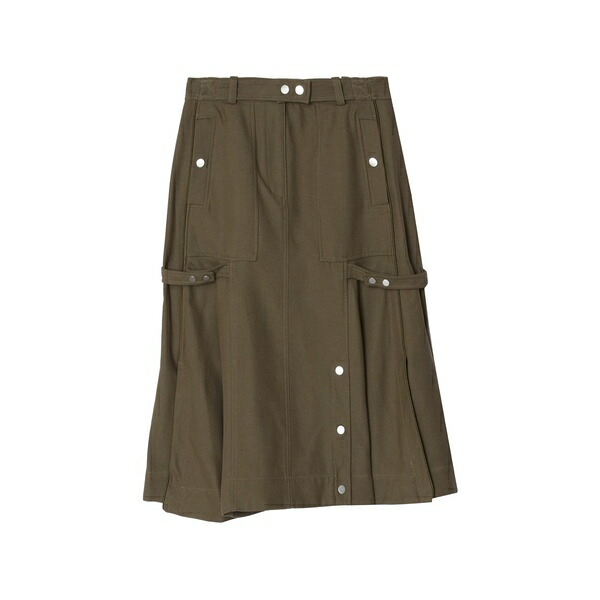 スリーワンフィリップリム レディース スコート ボトムス Godet utility MIDI skirt Green