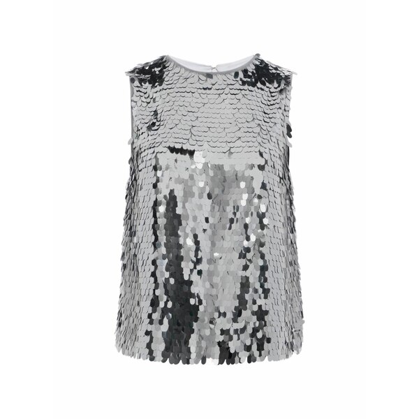 サイモン鏡鑑 レディース プルオーバー トップス Shirley top Silver