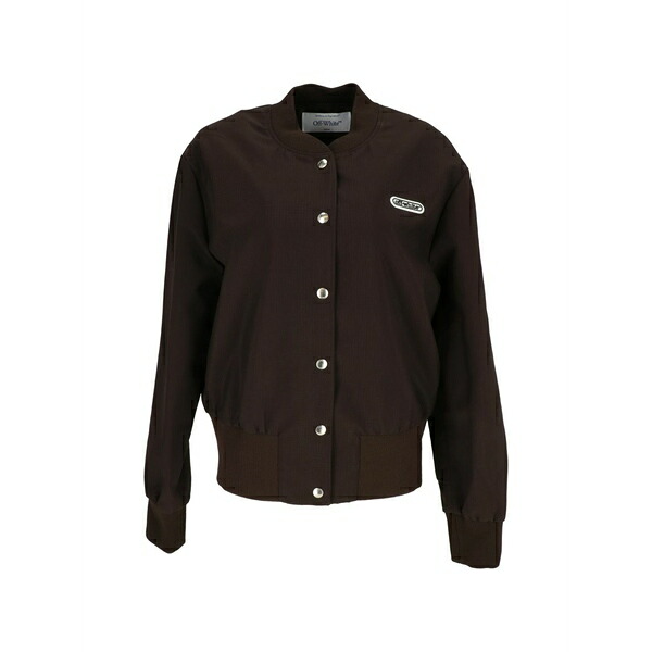 象牙色 レディース 上衣＆上衣 アウター Logo-detail jacket Green