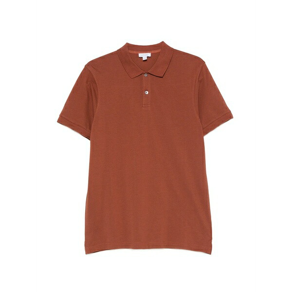 サンスペル メンズ スポーツシャツ トップス Short-sleeve polo shirt Brown