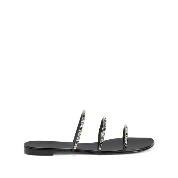 ジュゼッペザノッティ レディース サンダル シューズ Dark colorful embellished sandals  Black