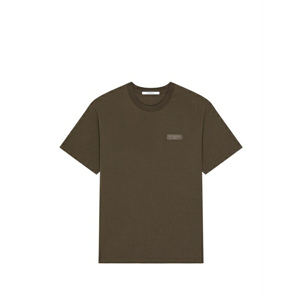 ジバンシー メンズ Tシャツ トップス Logo-patch t-shirt Brown｜asty