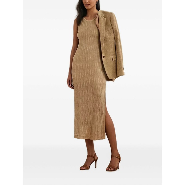 ラルフローレン レディース 衣裳 トップス Open-knit MIDI dress Neutrals