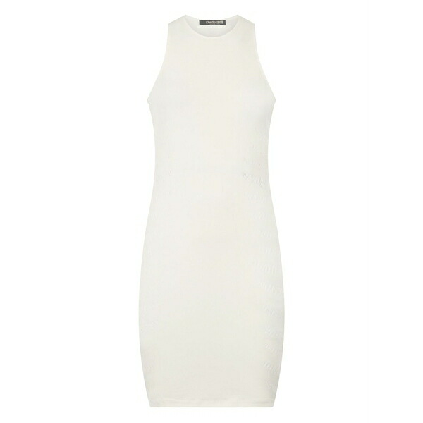 ロベルトカヴァリ レディース 衣裳 トップス Ripped-effect mini dress White