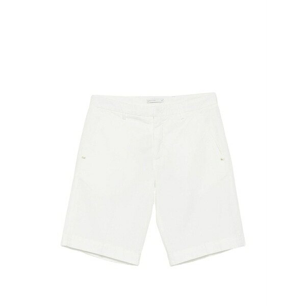 アントレ 意中の女 メンズ 心地好いズボン下 ボトムス Danubio belt-loop shorts White
