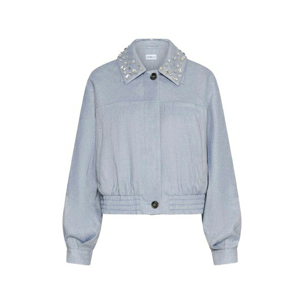 マレーラ レディース 上衣＆上衣 アウター Embellished cropped jacket Blue