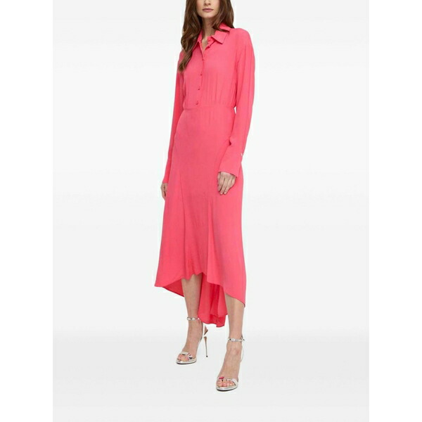 パトリツィア ペペ レディース 衣裳 トップス Button asymmetric maxi dress Pink