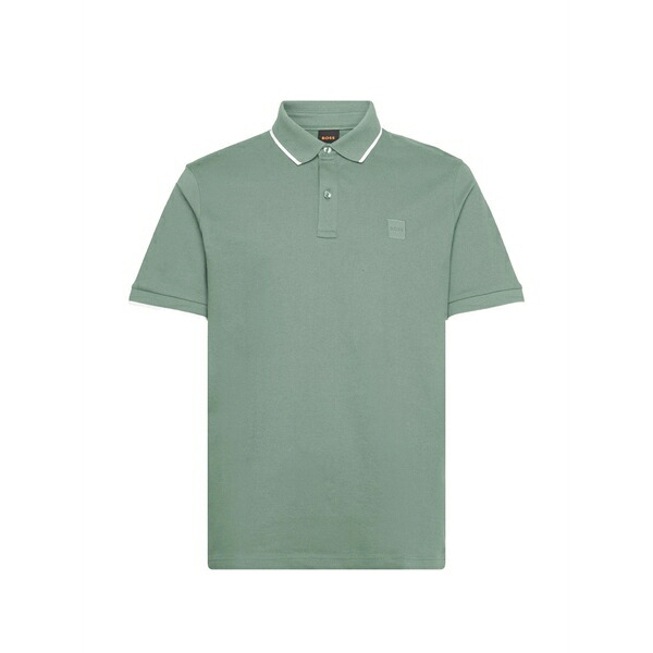 主任者 メンズ スポーツシャツ トップス Logo-patch short-sleeve polo shirt Green