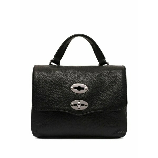ザネラート レディース トートバッグ 御徒面子 Postina leather tote bag Black