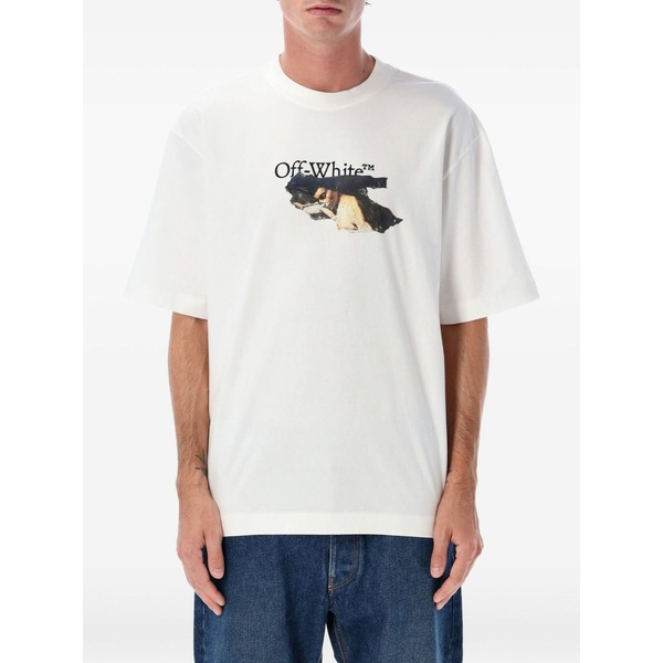 象牙色 メンズ プルオーバー トップス Arrow-print skate t-shirt White