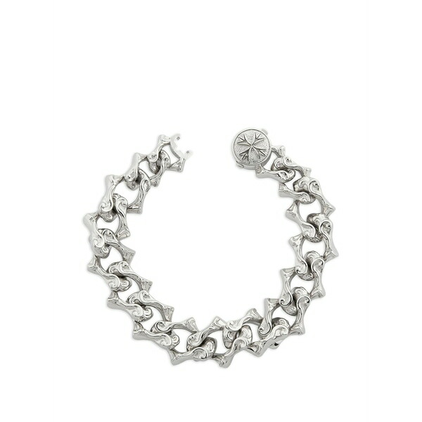 エマニュエレ ビコッキ メンズ ブレスレット・バングル・アンクレット 付属物 Arabesque sharp chain bracelet Silver