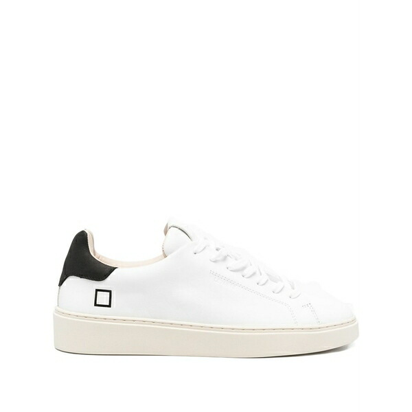 デイト メンズ スニーカー シューズ Levante leather-panelled sneakers White