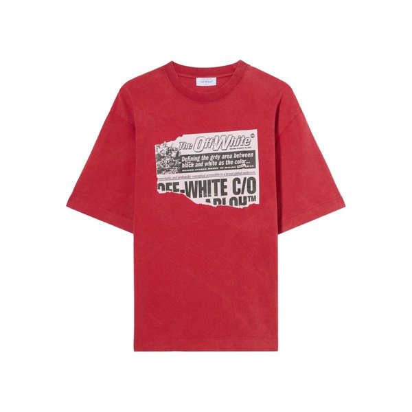 象牙色 メンズ プルオーバー トップス Graphic-print t-shirt Red