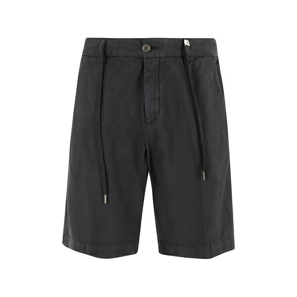 ミース メンズ 心地よいズボン下 ボトムス Drawstring-waistband shorts Black