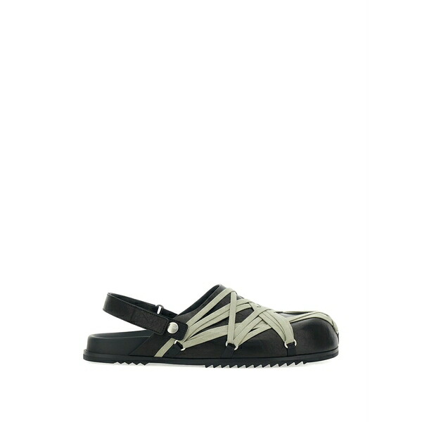 リックオウエンス メンズ サンダル シューズ Temple megalace mules Black