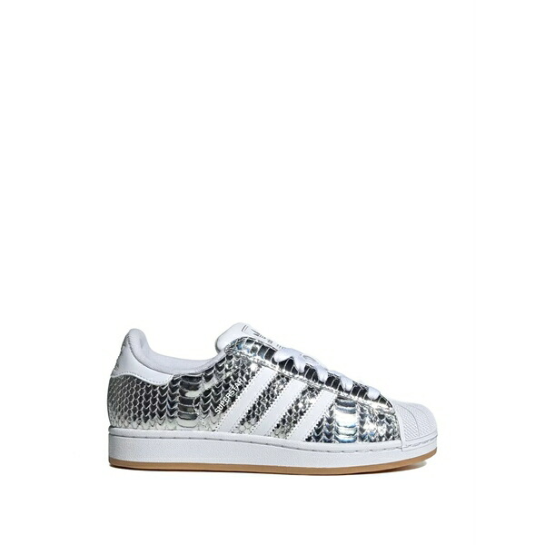 アディダス レディース スニーカー シューズ Superstar ii lace-up leather sneakers Silver