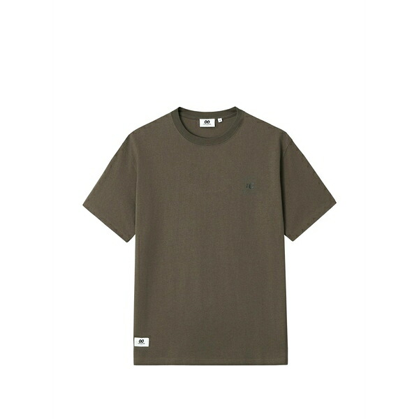 黒茶 メンズ ティーシャツ トップス Logo-print t-shirt Grey
