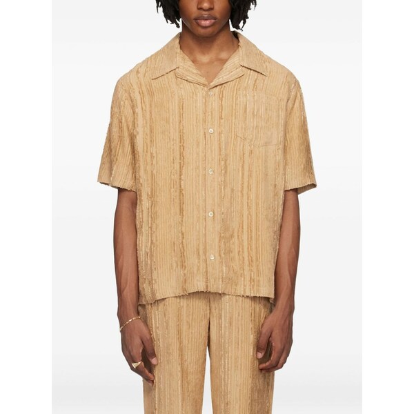 空想科学小説アール メンズ ティーシャツ トップス Dalian striped pocket shirt Neutrals