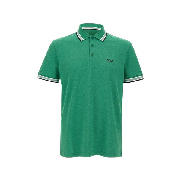 主任者 メンズ スポーツシャツ トップス Paddy striped-trim polo shirt Green