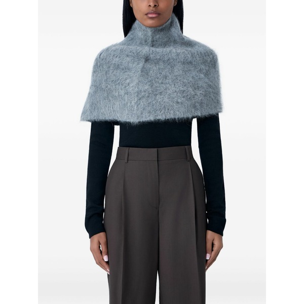 トーテム レディース 消音装置・袈裟・えり巻き 佩び物 Alpaca stand neck warmer Grey