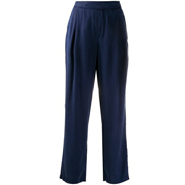 羊毛 一財産 レディース 心地よいズボン下 ボトムス Loose fit trousers Blue