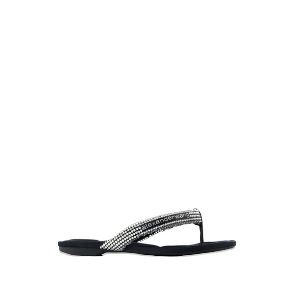 アレキサンダーワン レディース サンダル シューズ Jenna crystal-embellished flip-flops Silver