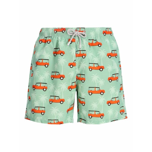 エムシーツーセイントバース メンズ 心地好いズボン下 ボトムス Graphic-print swim shorts Green