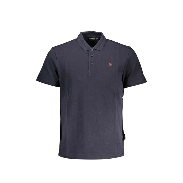 ナパピリ メンズ スポーツシャツ トップス Logo-patch polo shirt Blue