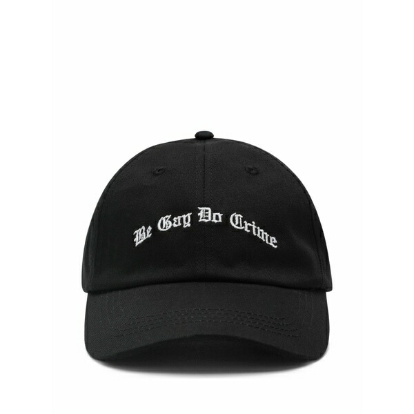 ダガー メンズ 鳥打ち帽 付属物 Be gay do crime baseball cap Black