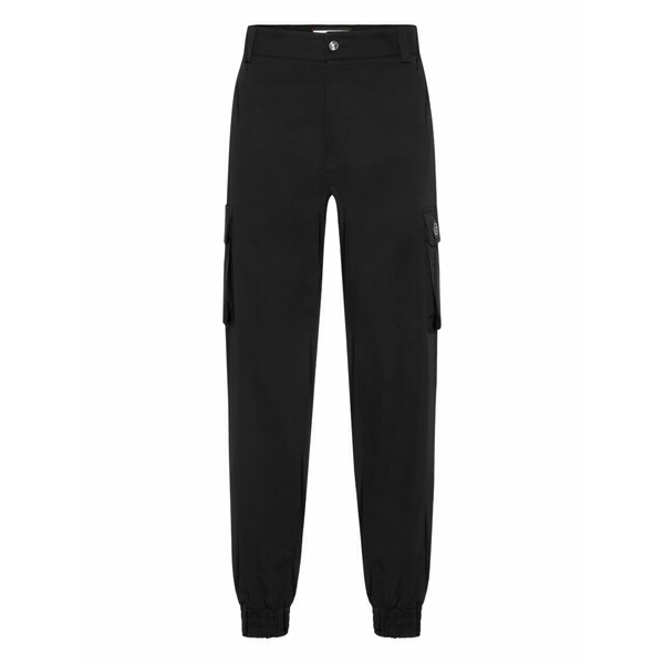 フィリップ飾り気の無い メンズ 心地よいズボン下 ボトムス Cargo trousers  Black