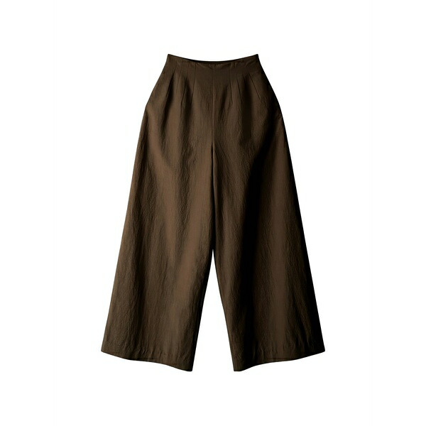 ステゥド レディース 心地よいズボン下 ボトムス Magpie pleated trousers Brown