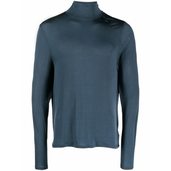 アワーレガシー メンズ プルオーバー トップス Bend high-neck ripstop t-shirt Blue