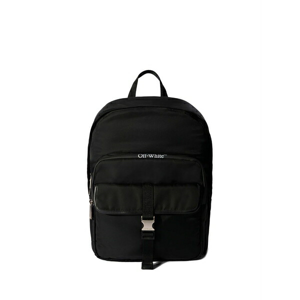 象牙色 メンズ うしろ側風呂敷き包み・背嚢 御徒面子 Logo buckle outdoor backpack Black