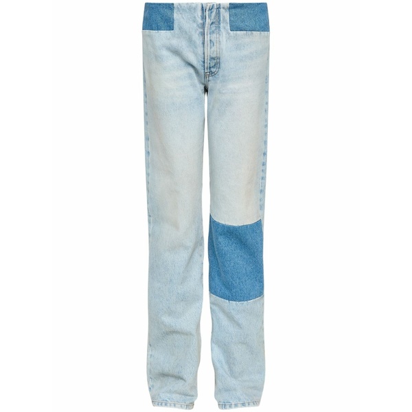マルタンマルジェラ レディース デニムパンツ ボトムス Patch-detail jeans Blue|asty