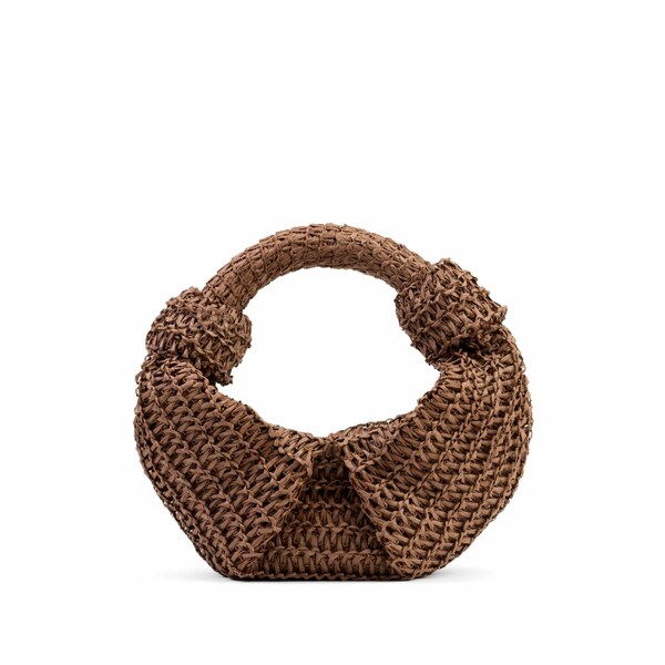 サイモン鏡鑑 レディース ハンドバック 御徒面子 Lopsy mini bag Brown