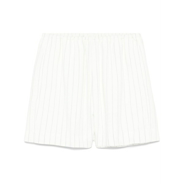 ナヌーシュカ レディース カジュアルパンツ ボトムス Striped shorts White｜asty
