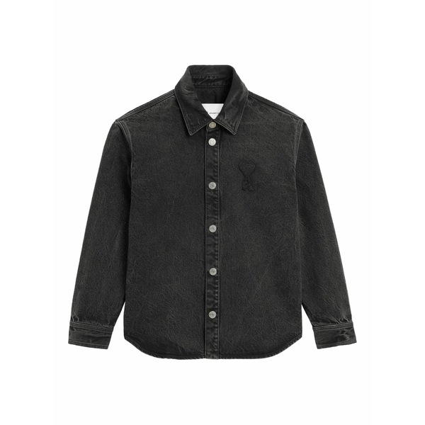 意中の女 メンズ 上衣＆上衣 アウター Ami de coeur cotton overshirt Black