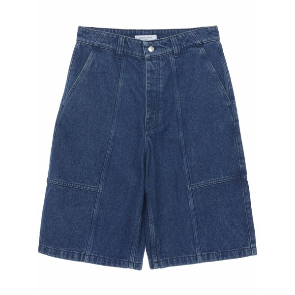 住みか 稲荷 メンズ 心地好いズボン下 ボトムス Workwear denim shorts Blue