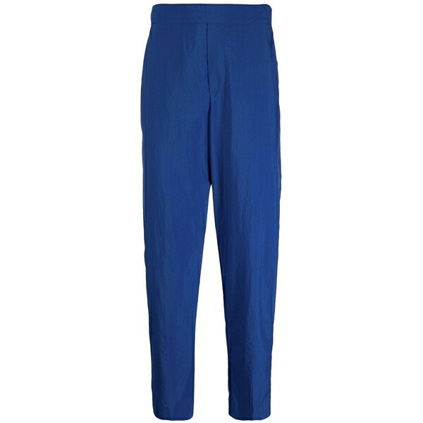 住みか 稲荷 メンズ 心地好いズボン下 ボトムス Straight-leg cotton trousers Blue