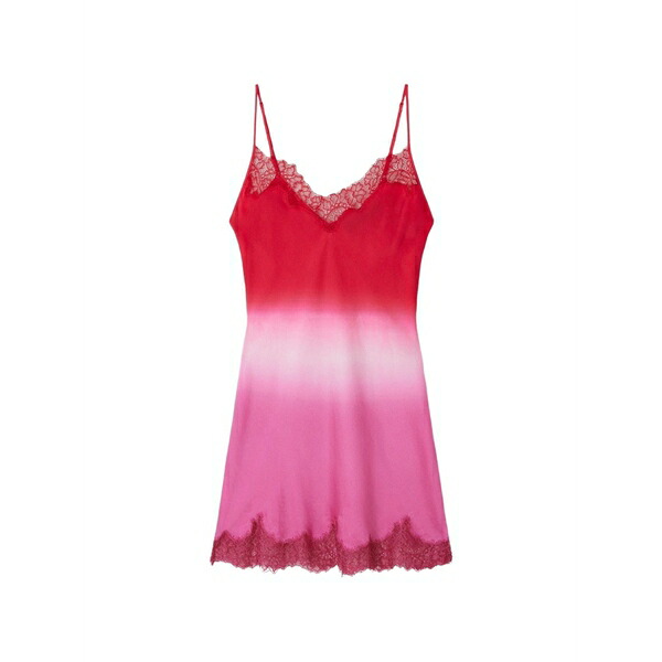メドモワゼル レディース 衣裳 トップス Tina tina lace-trim mini dress Pink