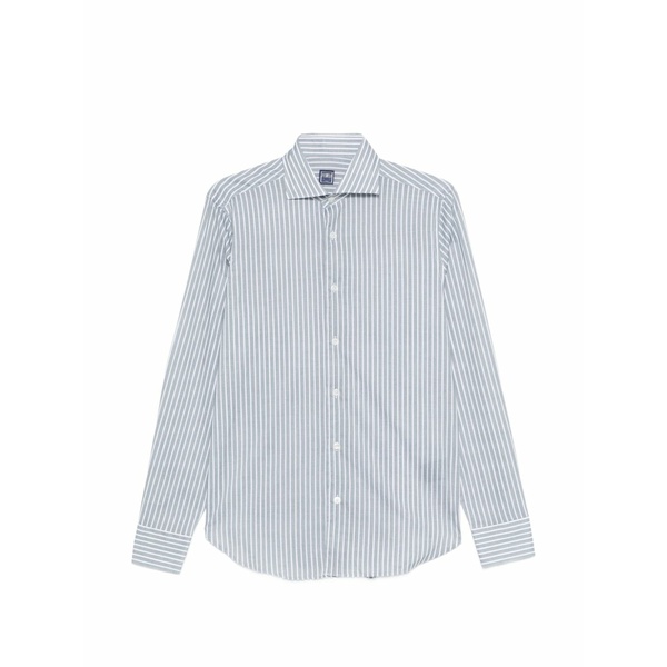 フェデーリ メンズ プルオーバー トップス Striped-pattern shirt Blue