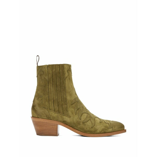 サルトル レディース ブーツ シューズ Suede ankle boots Green