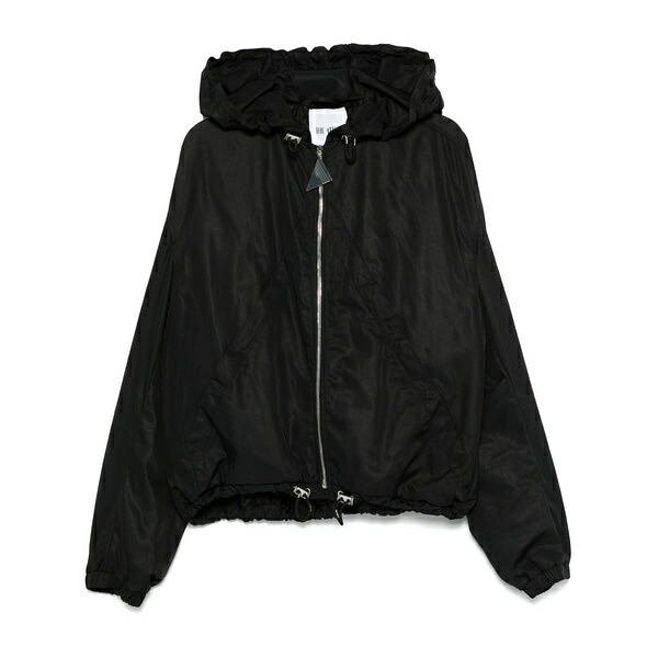ジ アティコ レディース 上衣＆上衣 アウター Zip-up hooded jacket  Black
